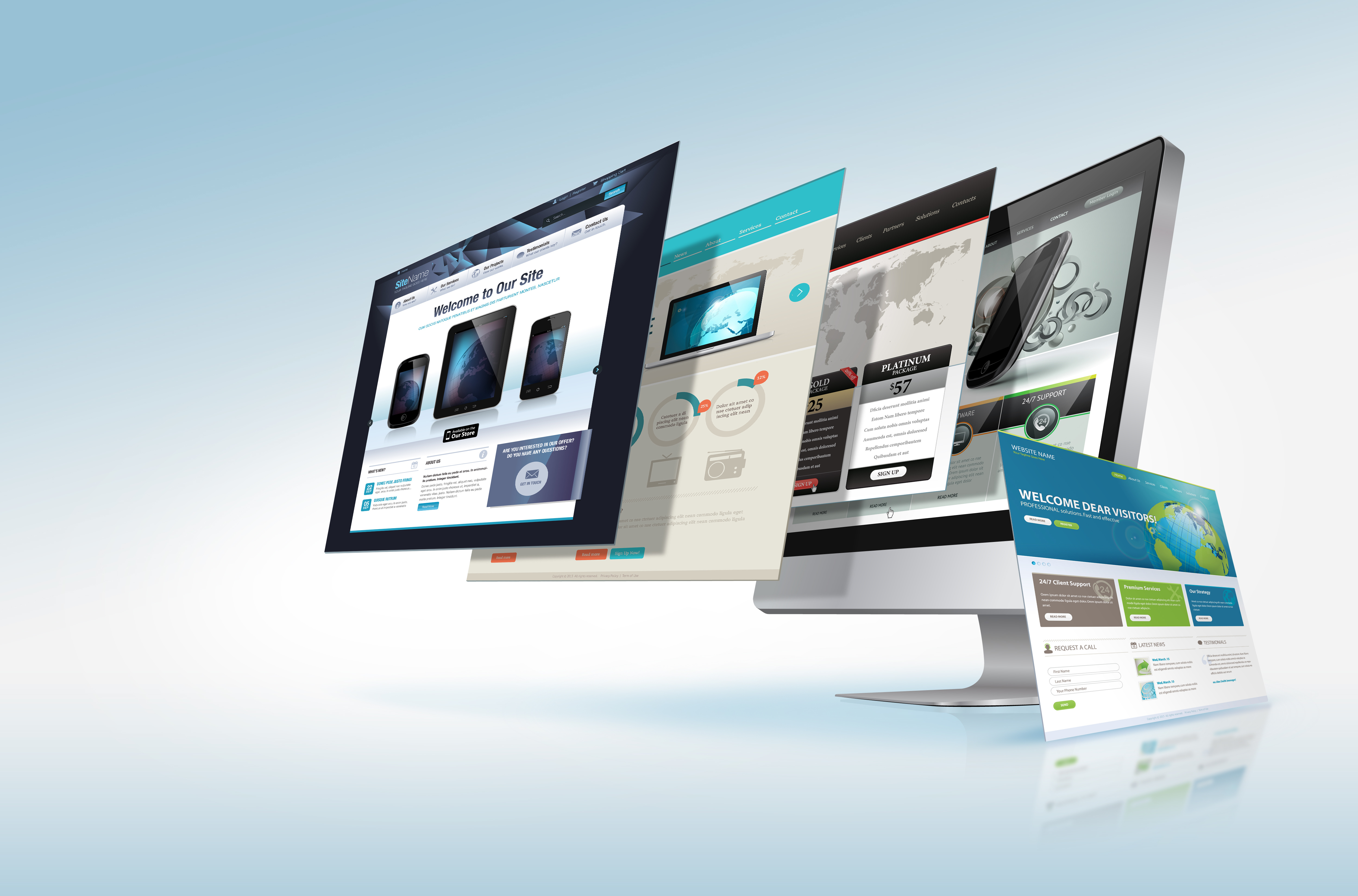 Dynamic Website Design concept Connecticut